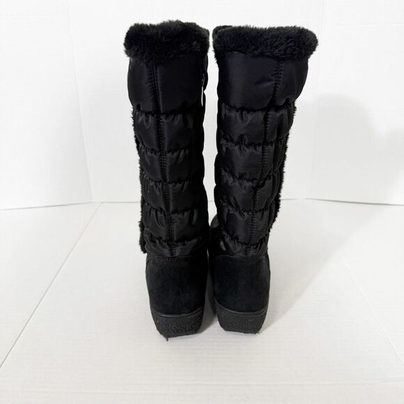 Spring Step Flexus Womens Citywalk Faux Fur Black Tall Puffer Winter Boot Size 9 - Picture 5 of 8